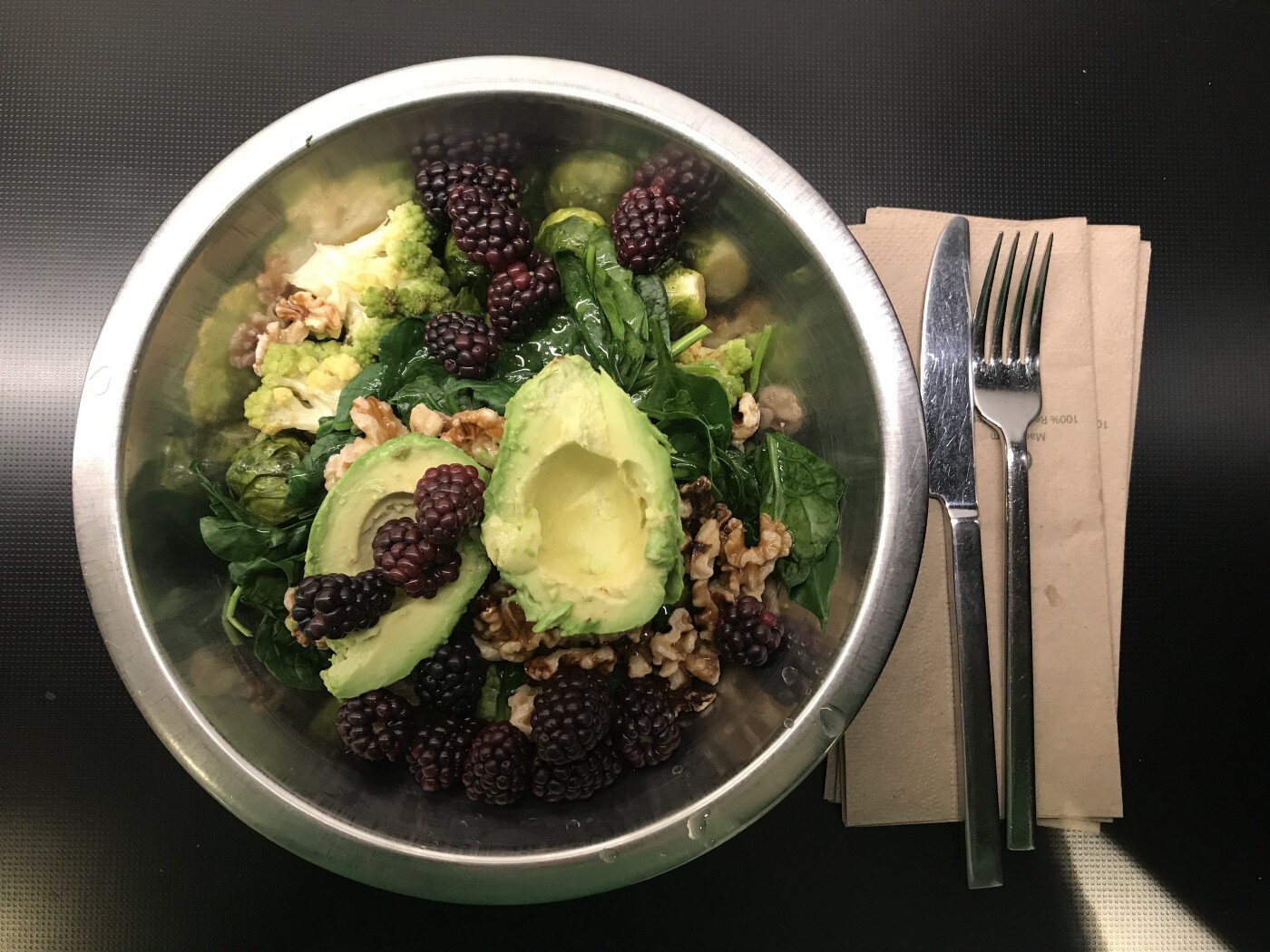 Extreme caloric restriction in action: this 650–700 calorie meal is my only meal a day on 1–2 days a week